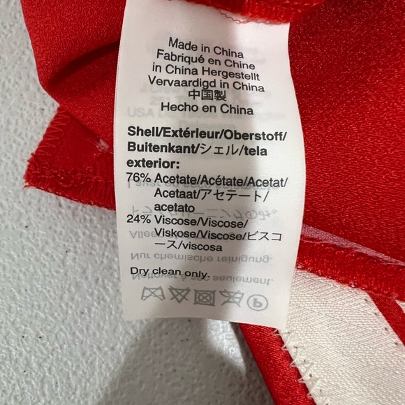 J crew wide-leg/palazzo/orange satin-effect trousers, size 0 NWT - Picture 8 of 8